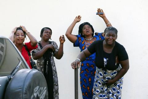 Residents of Gwoza weep after June Boko Haram attack kills 200