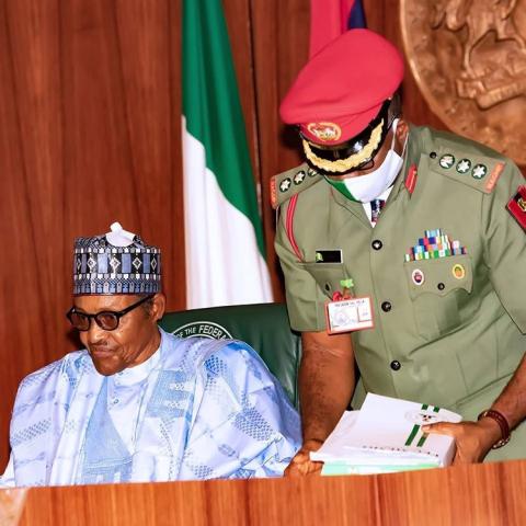 Why President Buhari's security detail were spotted carrying