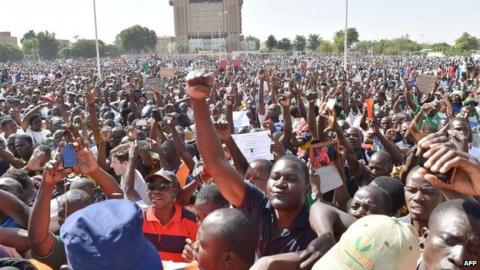 BBC Burkina Protesters