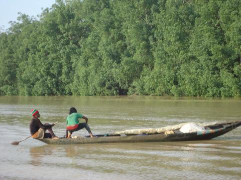 Canoe in Niger Delta