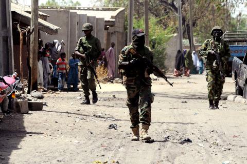 Nigerian military personnel in Borno State