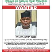 BREAKING: Anti-Graft Agency EFCC Declares Kogi Ex-Governor, Yahaya Bello Wanted For N80billion Fraud 